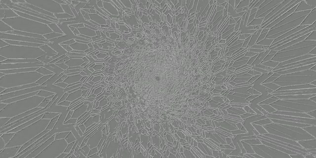 Νέον Τούνελ Κρύσταλλο Πολύγωνο Δίνη VJ Loop 2:1 Univisium 60fps Προφύλαξη Οθόνης