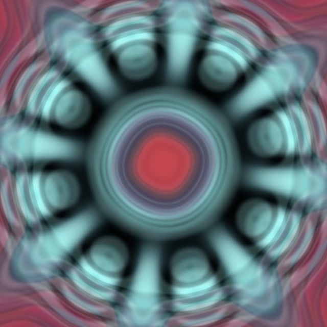 Pulsating Red Core Neon Tunnel | 1:1 Square 60fps VJ Loop Screensaver