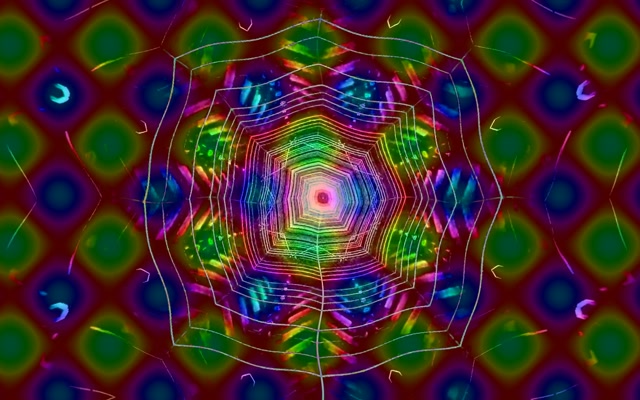 Túnel de Neón Vórtice Tela Arcoíris VJ Loop 60fps 16:10 MacBook Salvapantallas