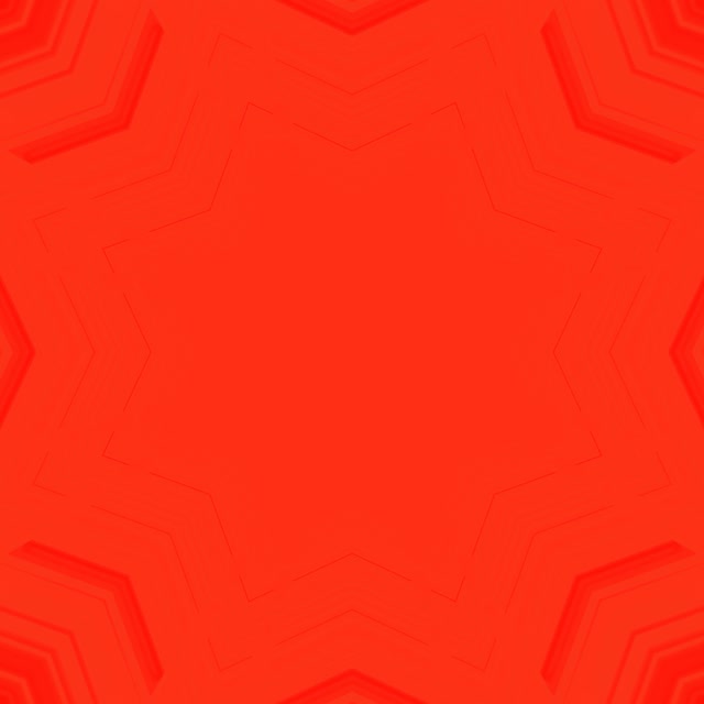 Túnel Neón Rojo Estrella Vórtice Salvapantallas 1:1 Cuadrado 60fps VJ Loop