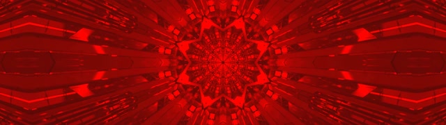 Fractal Rojo Caleidoscopio Túnel Neón 32:9 Super Ultrawide 60fps Protector de Pantalla Vj Loop