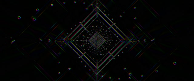Neon Tunnel Spiraling Diamond Vortex VJ Loop 2.39:1 60fps Screensaver