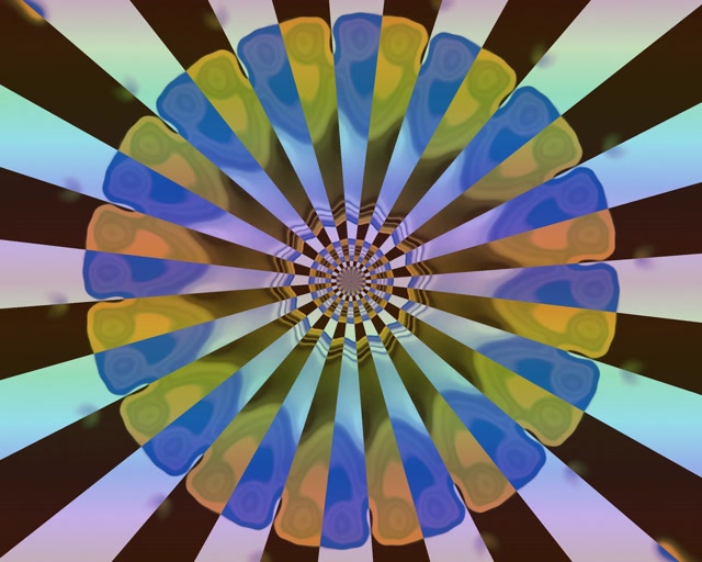 Caleidoscopio Explosión Flor Túnel Neón 5:4 Industrial 60fps Salvapantallas VJ Loop