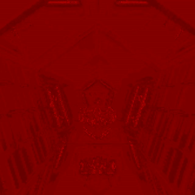 Túnel de Neón Cresta Calavera Roja VJLoops 1:1 cuadrado 60fps salvapantallas