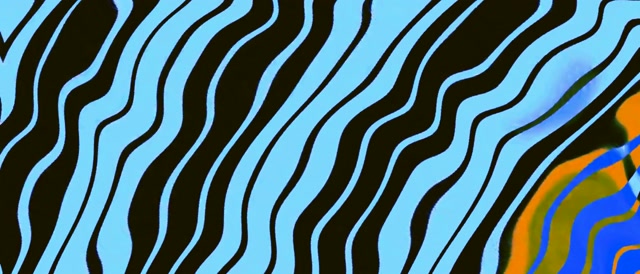 Túnel de Neón Vórtice Rayas Ondulantes VJ Loop 21:9 Ultra Ancho 60fps Salvapantallas