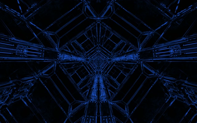 Túnel Neón Azul Salvapantallas 60fps 16:10 MacBook VJ Loop PC Laptop