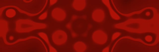 Red Pulsating Circles Neon Tunnel 3:1 Triple Wide 60fps VJ Loop Screensaver