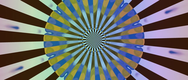 Túnel Neón Caleidoscopio Explosión VJ Loop 21:9 Ultraancho 60fps Salvapantallas