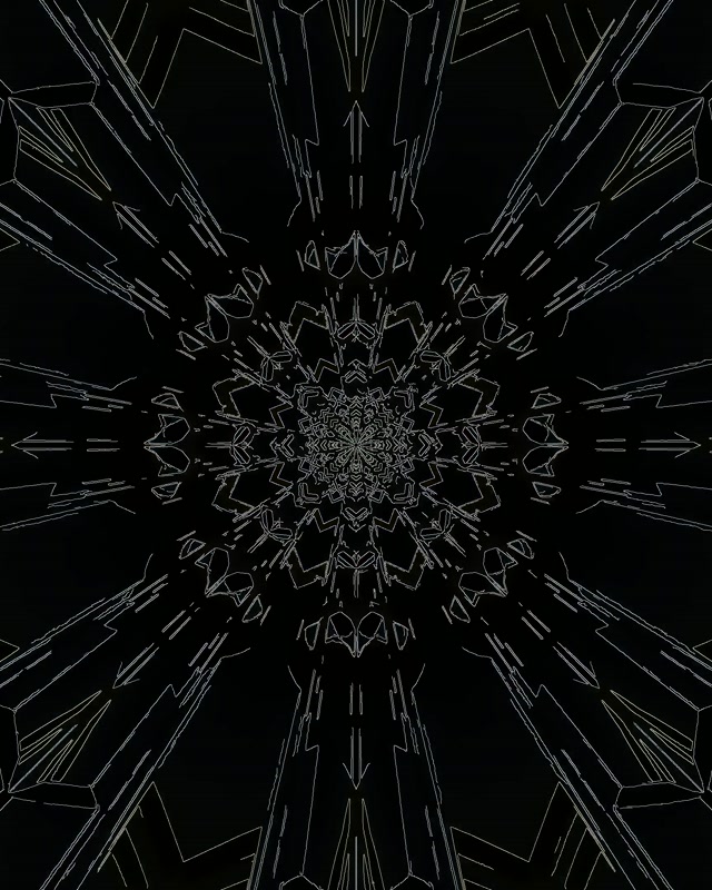 Túnel Neón Geométrico Negro Salvapantallas 60fps 4:5 Instagram VJ Loop