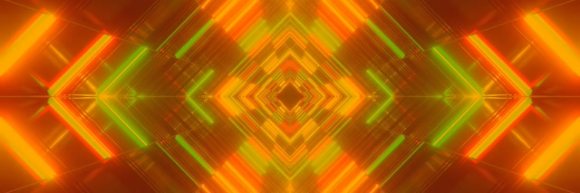 Neon Tunnel Diamond Vortex VJ Loop 3:1 Triple Wide 60fps Screensaver