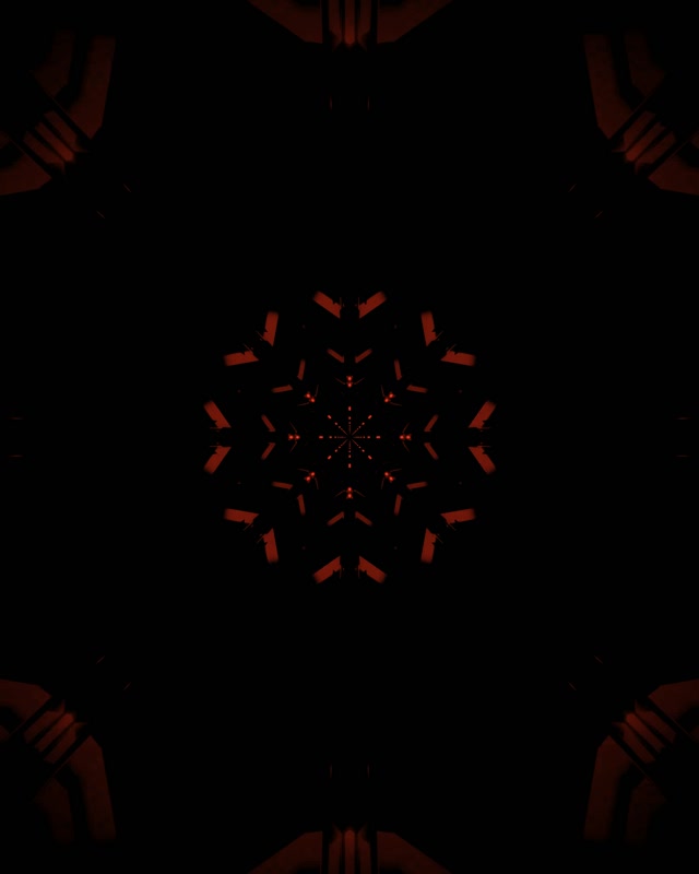 Copo de Nieve Rojo Túnel Neón Vj Loop 60fps 4:5 Instagram Salvapantallas