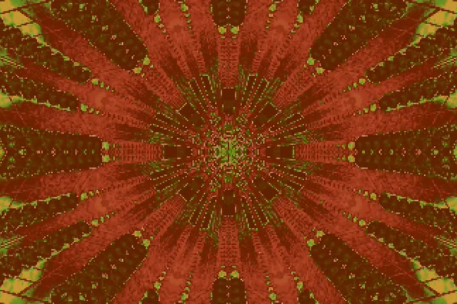 Túnel de Neón Explosión Solar Fractal Rojo Verde Vj Loop 3:2 Surface 60fps Salvapantallas