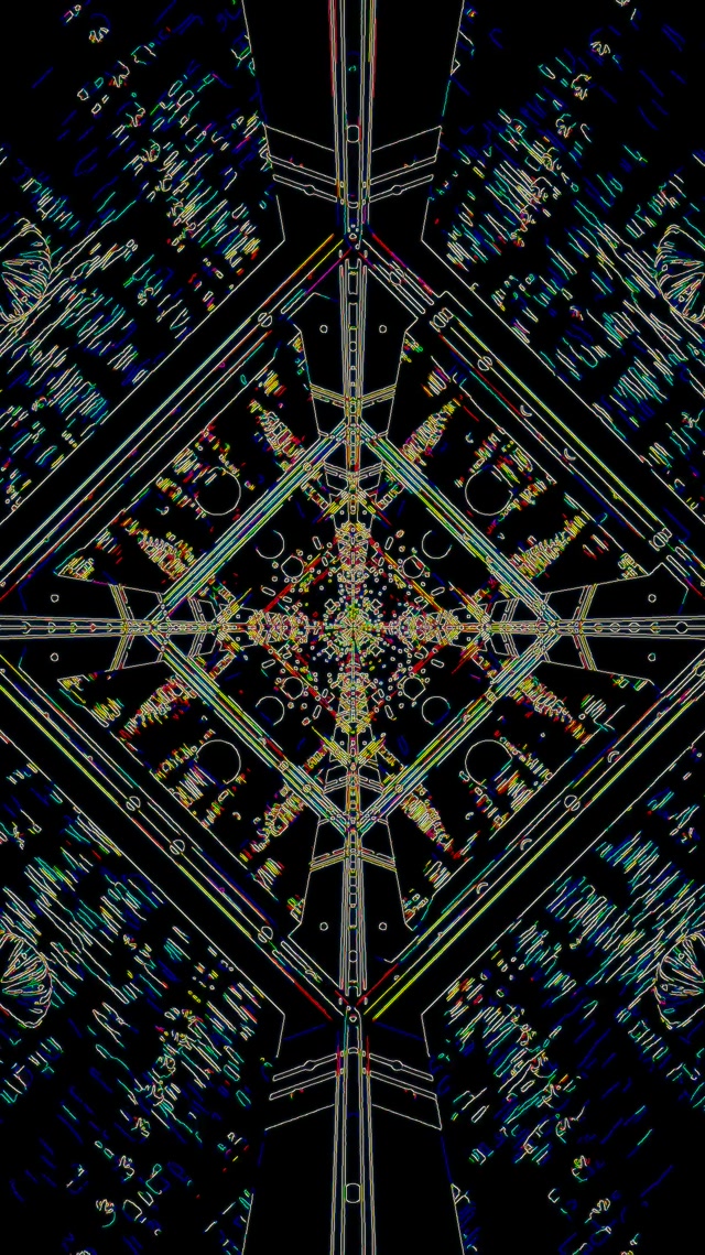 Túnel Neón Salvapantallas PC 60fps 9:16 Reels Colorido Simétrico VJ Loop