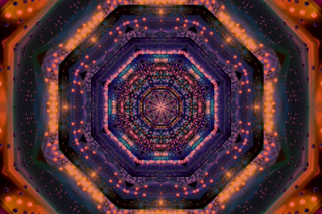 Túnel Neón Octágono Caleidoscopio VJLoops 3:2 Surface 60fps Salvapantallas