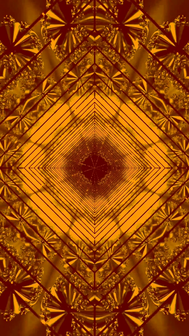 Túnel Neón Dorado Diamante salvapantallas 60fps 9:16 reels Vj loop