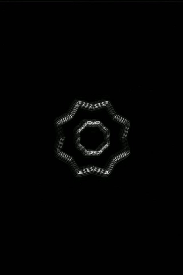 Túnel Neón Anillo Mandala Oscura 2:3 Foto Retrato 60fps Salvapantallas VJ Loop