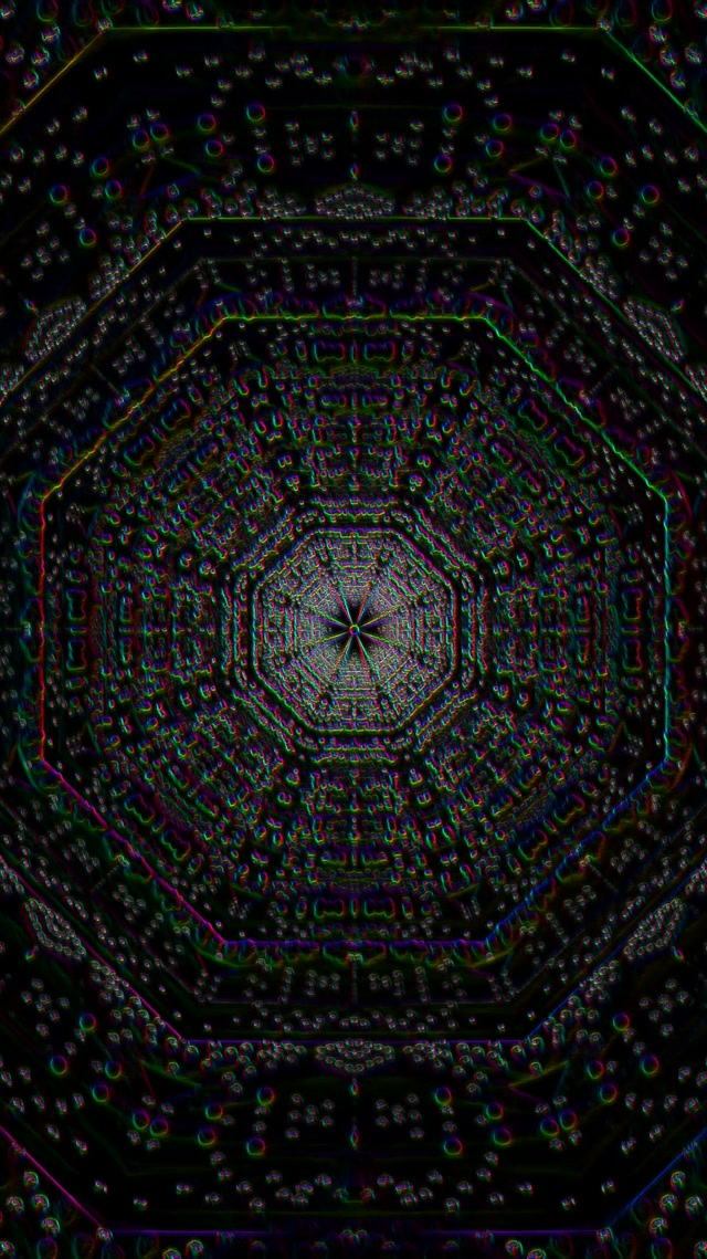 Neon Tunnel Fractal Vortex | 9:16 Reels | 60fps Screensaver VJ Loop