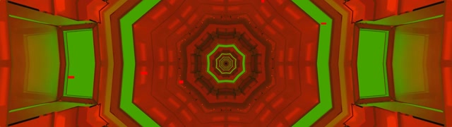 Neon Tunnel Octagon Vortex 32:9 Ultrawide 60fps VJ Loop Screensaver