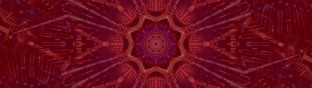Neon Tunnel Red Kaleidoscope Star Burst VJ Loop 32:9 Super Ultrawide 60fps Screensaver