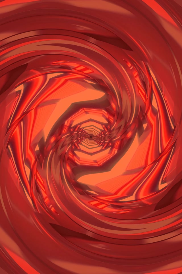 Túnel Neón Espiral Rojo Vórtice | 2:3 Foto Retrato 60fps Salvapantallas VJLoops