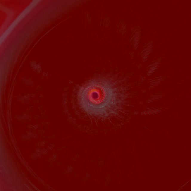 Red Spiraling Neon Tunnel | 1:1 Square 60fps Screensaver VJ Loop