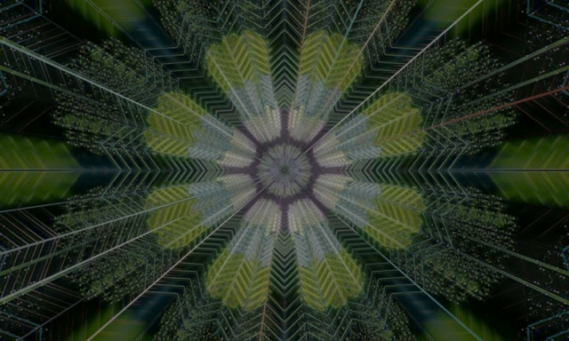 Kaleidoscope Neon Tunnel VJ Loop 5:3 Wide 60fps Screensaver Motion