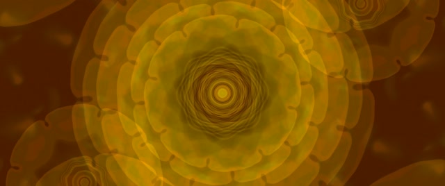 Golden Spiraling Vortex Neon Tunnel VJ Loop 2.39:1 Cinemascope 60fps Screensaver