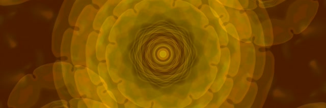 Golden Spiraling Vortex Neon Tunnel 3:1 Triple Wide 60fps VJ Loop Screensaver