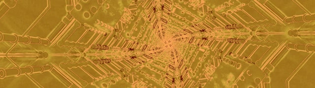 Túnel de Neón Circuito Dorado VJ Loop 32:9 Super Ultrawide 60fps Salvapantallas