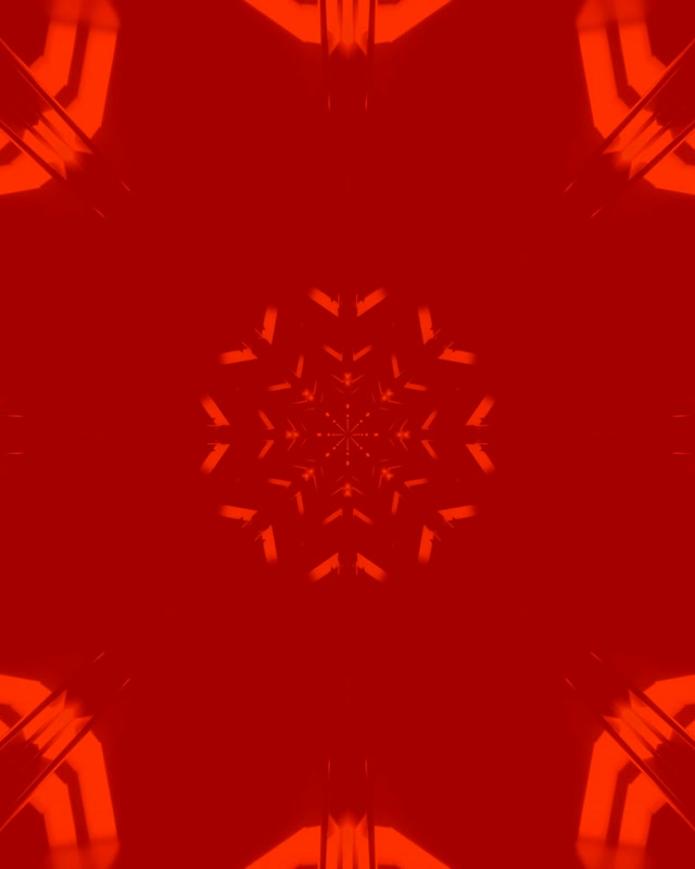 Túnel Neón Rojo Copo de Nieve Salvapantallas 60fps 4:5 Instagram VJ Loop