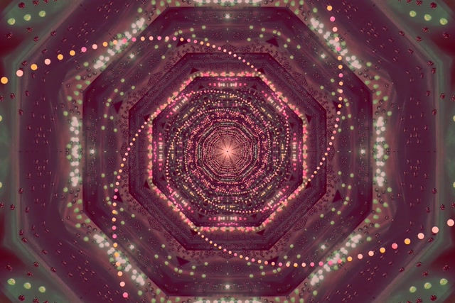 Túnel Neón Rosa Octágono Salvapantallas 3:2 Surface 60fps VJ Loop