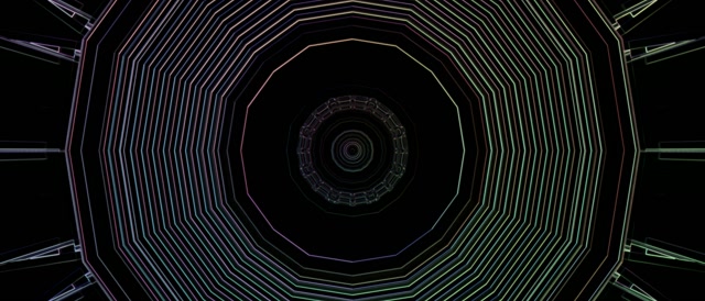 Neon Tunnel Octagonal Vortex | 21:9 Ultrawide 60fps VJ Loop Screensaver