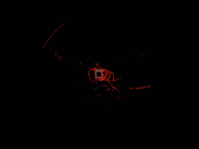 Túnel de Neón Rojo Salvapantallas 4:3 Clásico 60fps VJ Loop PC Portátil