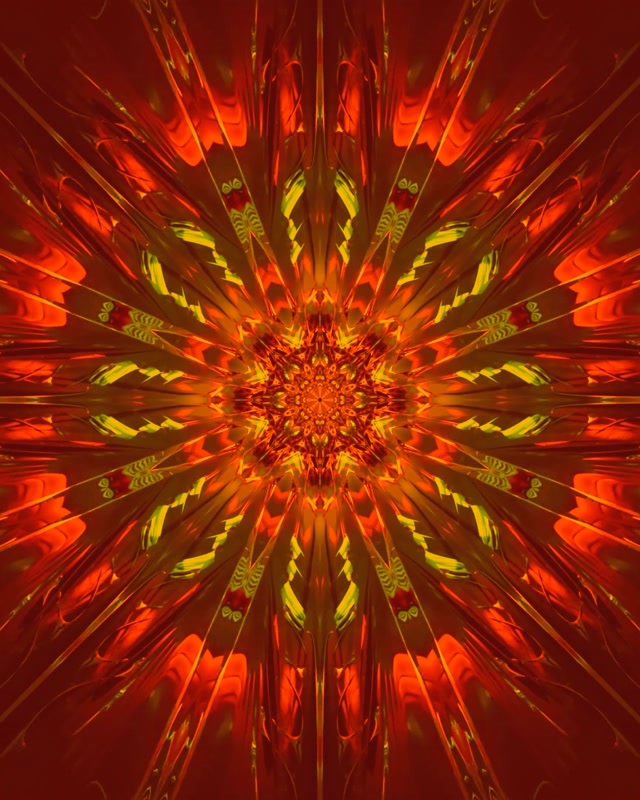 Túnel de Neón Explosión Caleidoscopio Ardiente VJ Loop 4:5 Instagram 60fps Salvapantallas