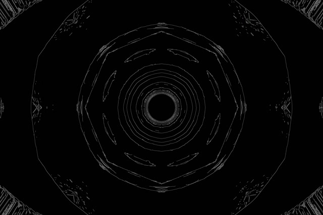 Túnel de Neón Vórtice Sol Radial Vj Loop 3:2 Surface 60fps Salvapantallas