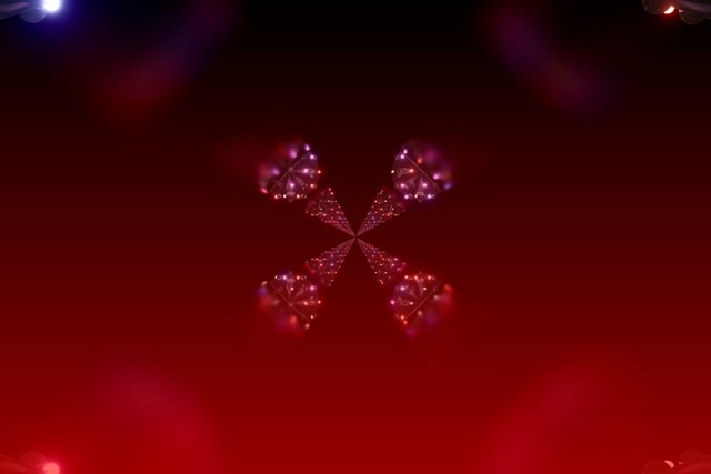 Túnel de Neón Floración Caleidoscopio Fractal 3:2 Surface 60fps Salvapantallas VJ Loop