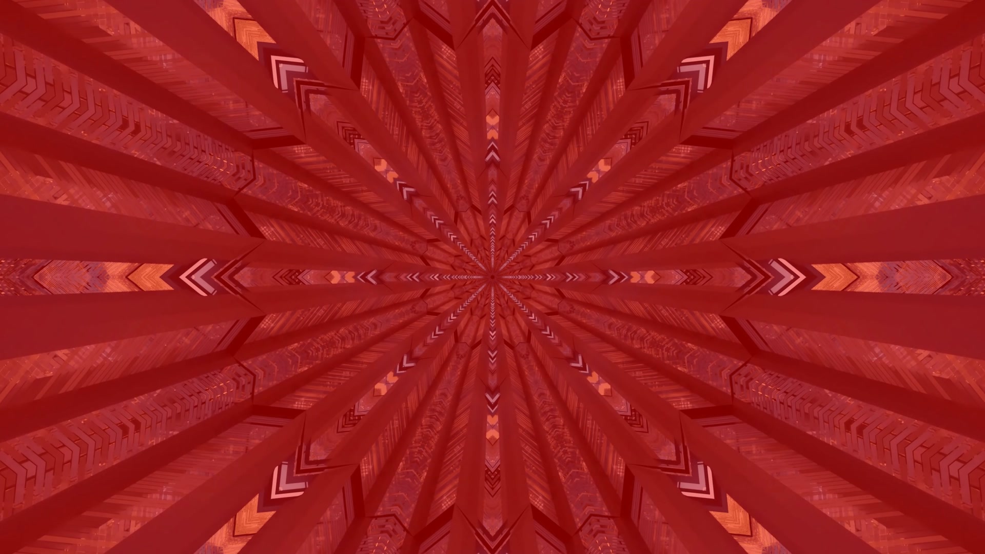 Punane Neon Tunnel Kaleidoskoop 4K UHD 60fps ekraanisäästja VJ loop