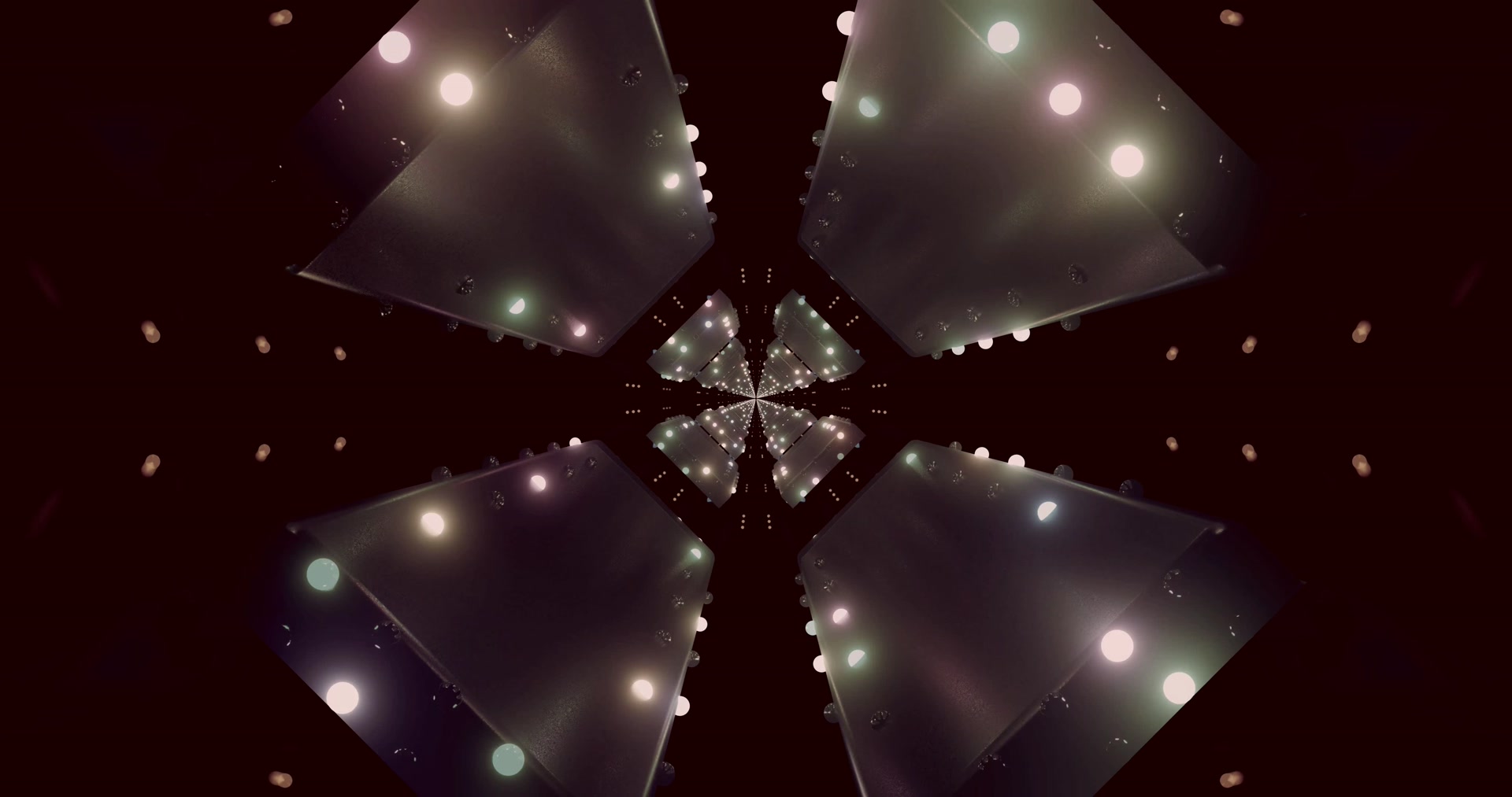 kaleidoskoop neoon tunneliga ekraanisäästja 4K UHD 60fps geomeetrilised mustrid Windows 11 VJLoops ...