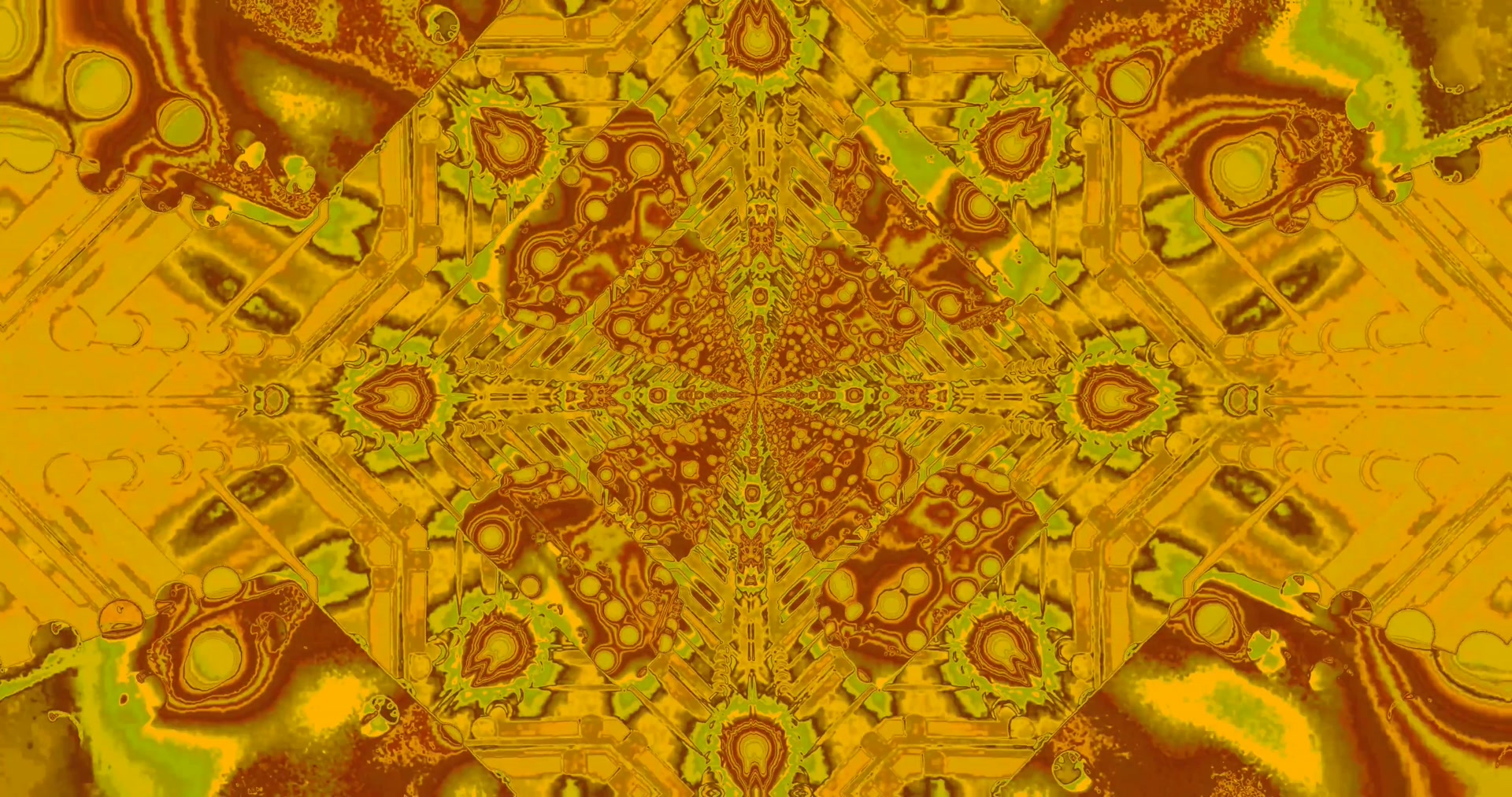 Kuld Neoon Tunnel Kaleidoskoop Ekraanisäästja 4K UHD 60fps VJ Loop