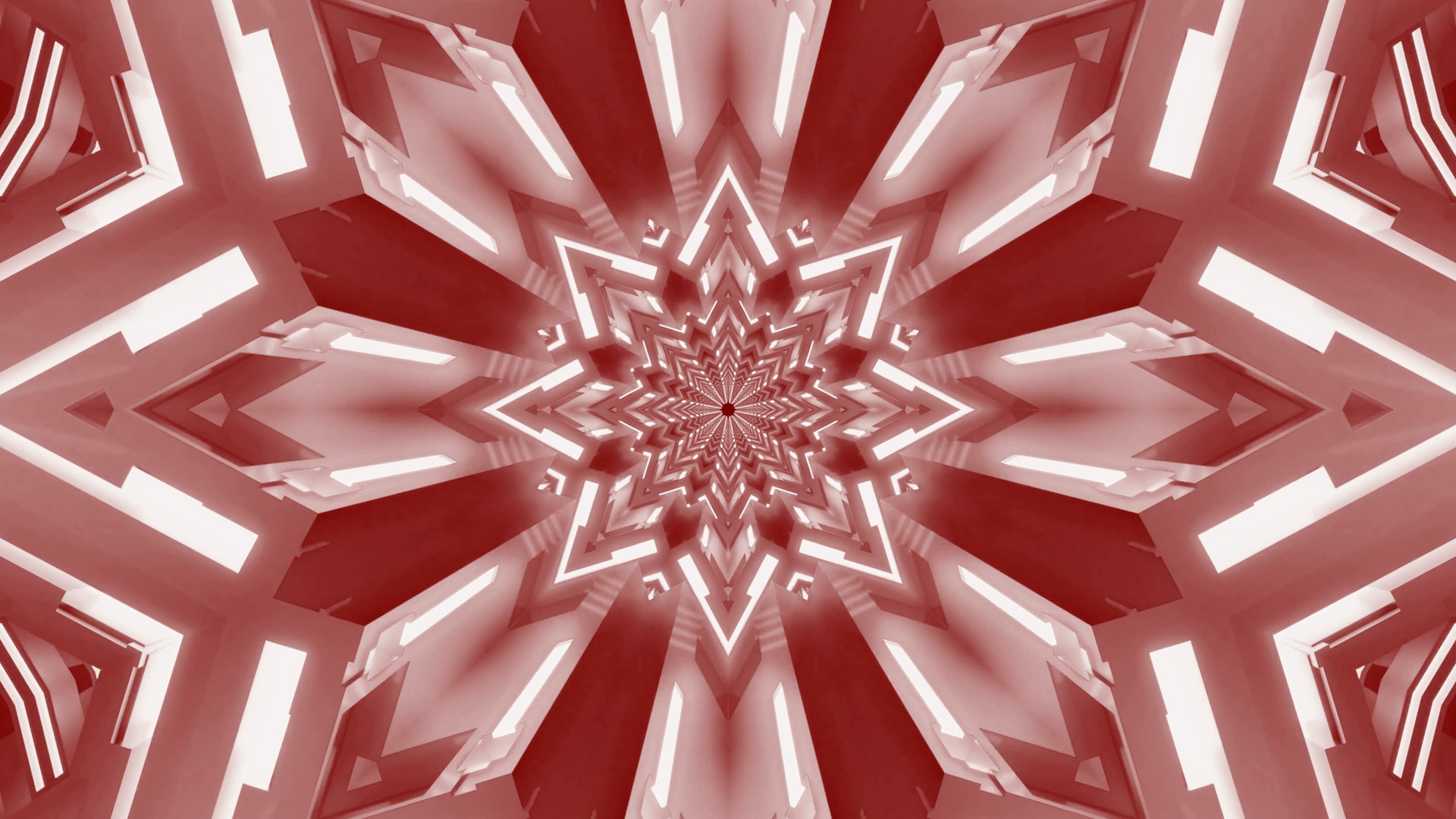 Crimson Star Neon Tunnel 4K UHD 60fps Ekraanisäästja Live Wallpaper