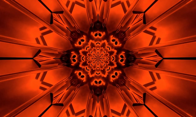 Punane Mandala Neon Tunnel Ekraanisäästja 5:3 Lai 60fps VJLoops PC