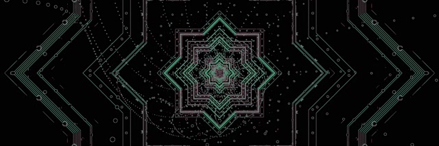 Neon Tunnel Roheline Vooluahel Ekraanisäästja 3:1 Kolmekordne Lai 60fps VJ Loop