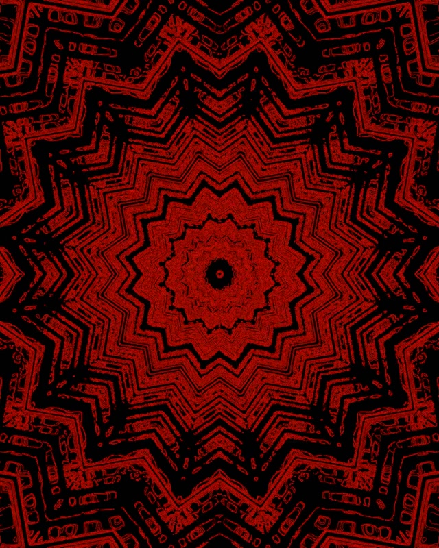Neoon Tunnel Punane Täht Kaleidoskoop Vj Loop 4:5 Instagram 60fps Ekraanisäästja