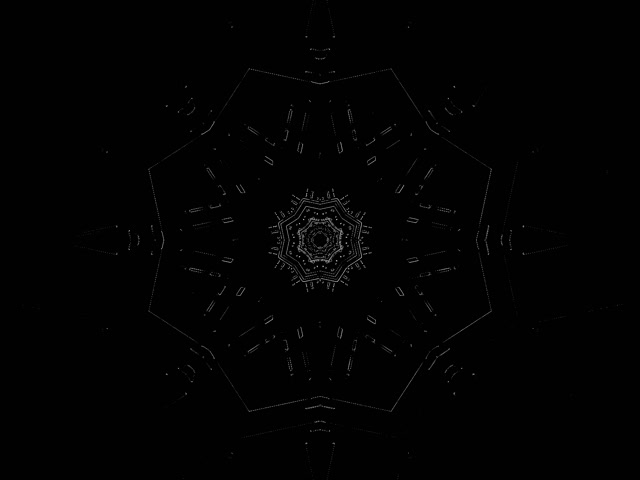 Neon Tunnel Seitsenurk Fraktaal VJLoops 4:3 Classic 60fps Ekraanisäästja