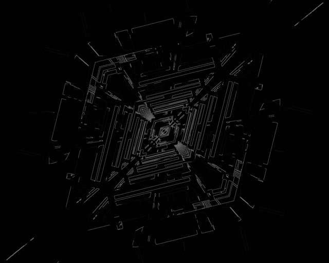 Neon Tunnel Tööstuslik Võrk Keeris VJ Loop 5:4 Tööstuslik 60fps Ekraanisäästja