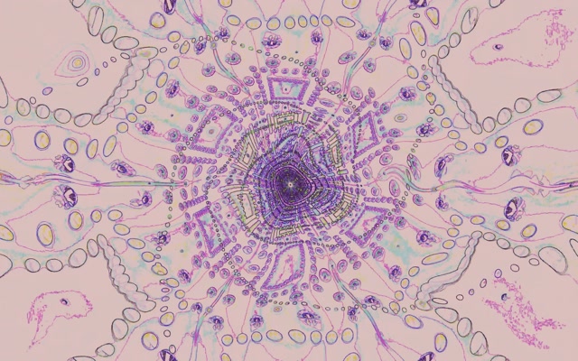 Neon Tunnel Mandala Orb Vj Loop 16:10 macbook 60fps Screensaver