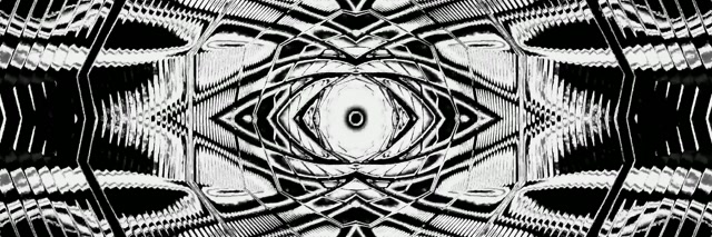 Must Valge Neoon Tunnel Silm Ekraanisäästja 3:1 Kolmiklaius 60fps VJ Loop