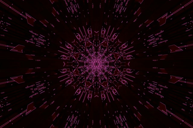 Neontunnel Magenta Kaleidoskoop Plahvatus Vj Loop 3:2 Surface 60fps Ekraanisäästja