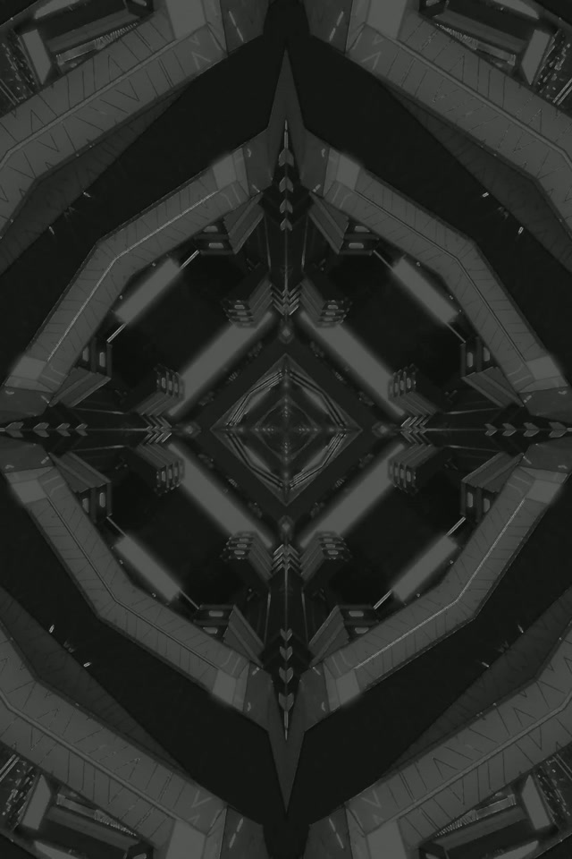 Neoon Tunnel Tume Teemant Kaleidoskoop VJLoops 2:3 Portree 60fps Ekraanisäästja