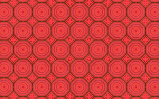 Punane Neon Tunnel Ekraanisäästja 60fps 16:10 MacBook VJLoops Kaheksanurkade Muster